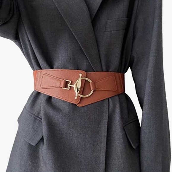 Women\'s Belt, Wide Belt Vintage Girdle Belt Belt Elastic Leather Belt main image 3